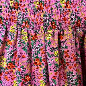 Vibrant floral smocked dress